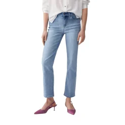 Jeans donna straight cropped