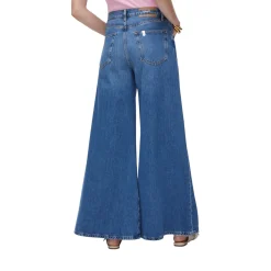 Jeans donna super flare a vita alta