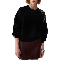 Maglia donna con ricamo gioiello
