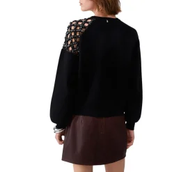 Maglia donna con ricamo gioiello