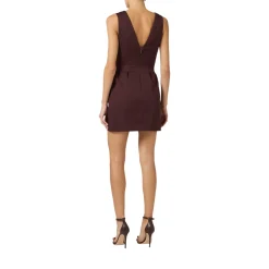Mini donna abito in gabardina con dettaglio gioiello