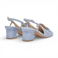 Mocassini donna slingback in vernice