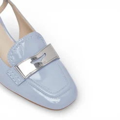 Mocassini donna slingback in vernice