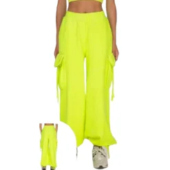 Pantalone cargo wide-leg donna