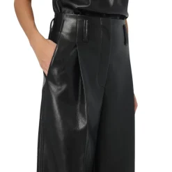 Pantalone donna in ecopelle