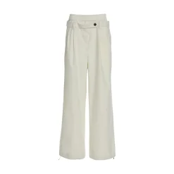 Pantalone donna palazzo con doppia vita alta