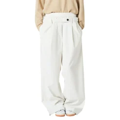 Pantalone donna palazzo con doppia vita alta