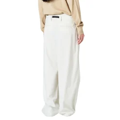 Pantalone donna palazzo con doppia vita alta