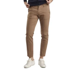 Pantaloni Chinos Uomo Slim-fit Goffrato QB24