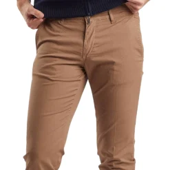 Pantaloni Chinos Uomo Slim-fit Goffrato QB24