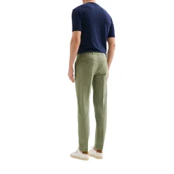 Pantaloni Chinos Uomo Slim-fit Goffrato QB24