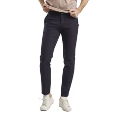 Pantaloni Chinos Uomo Slim-fit Goffrato QB24