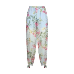 Pantaloni donna a fiori