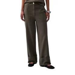 Pantaloni donna con dettaglio macramè