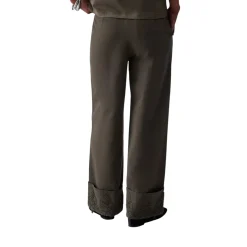 Pantaloni donna con dettaglio macramè