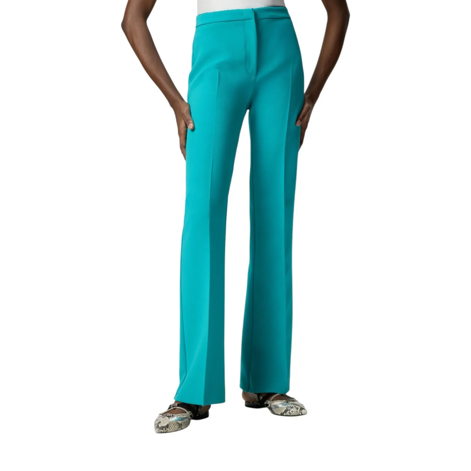Pantaloni donna con piega stirata