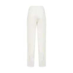 Pantaloni donna dritti in cotone stretch