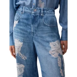 Pantaloni donna flare con stampa digitale