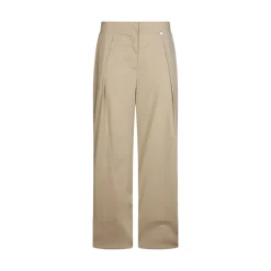 Pantaloni donna flare in popeline