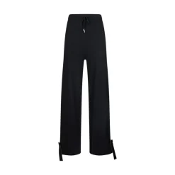 Pantaloni donna in maglia con perline