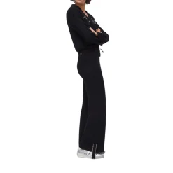 Pantaloni donna in maglia con perline