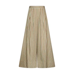 Pantaloni donna in rayon a righe