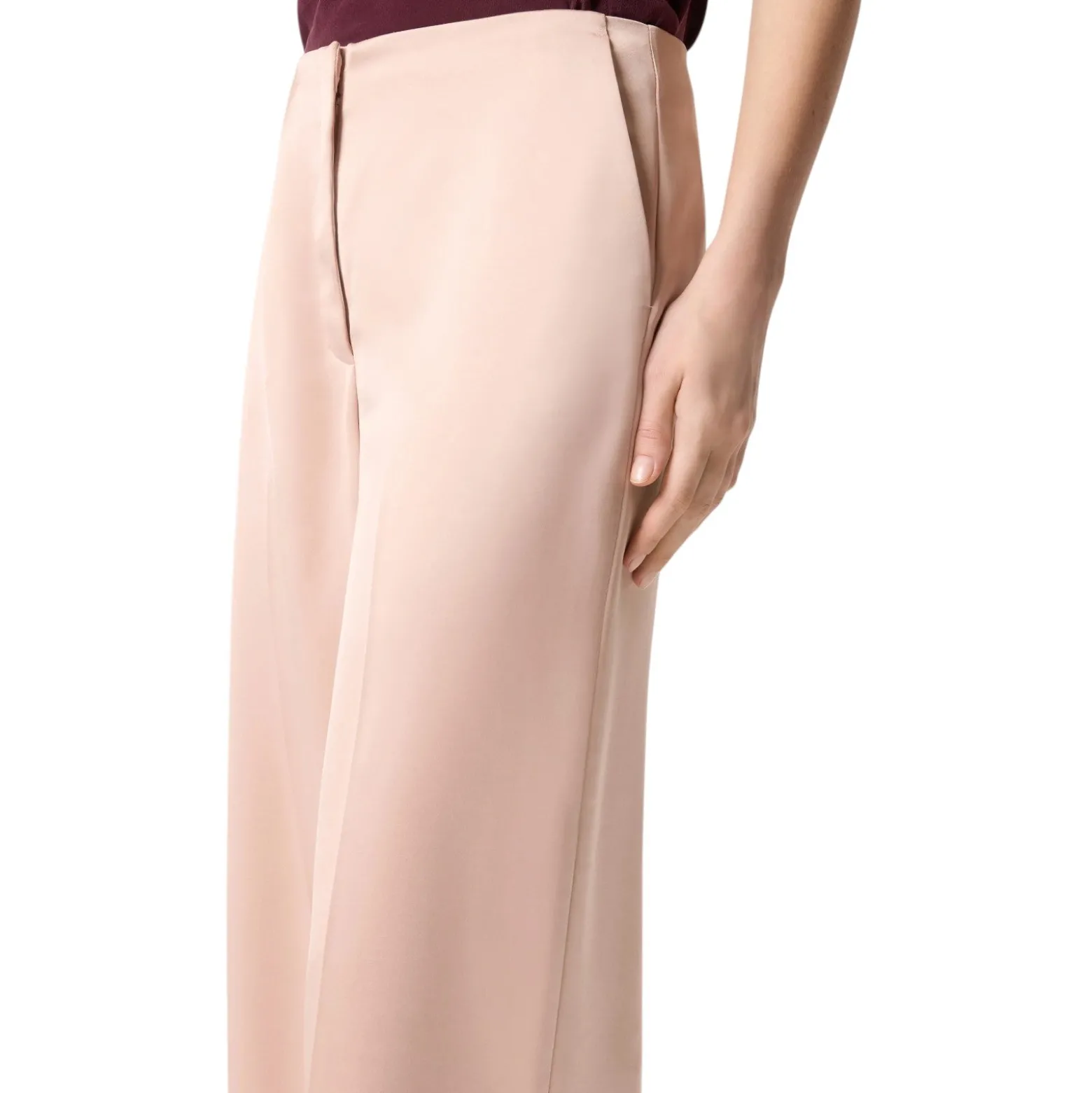 Pantaloni donna in satin