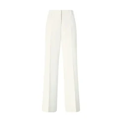 Pantaloni donna in tela con piega stirata