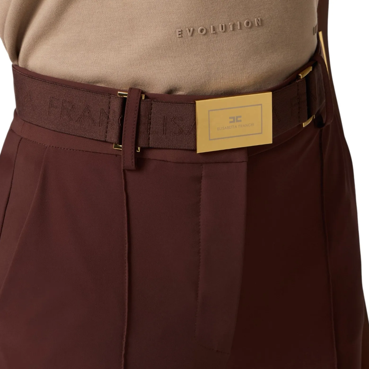 Pantaloni donna in tessuto tecnico bielastico con cintura