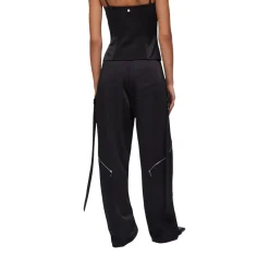 Pantaloni donna larghi con zip