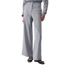 Pantaloni donna palazzo gessati