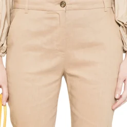 Pantaloni donna Pinko in lino e viscosa