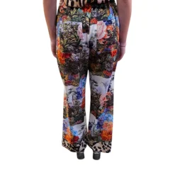 Pantaloni donna stampa floreale