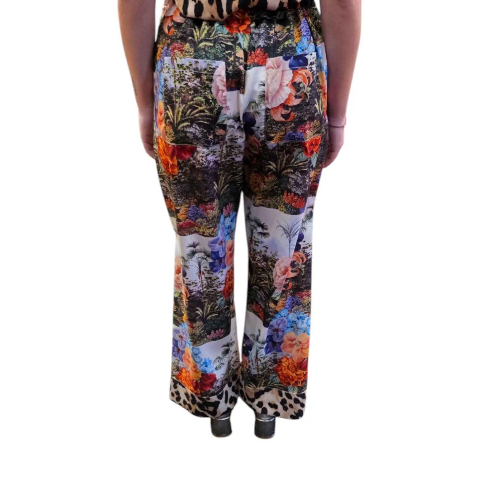 Pantaloni donna stampa floreale