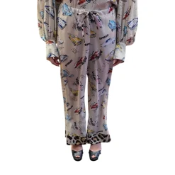 Pantaloni donna stampa macchinine