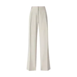 Pantaloni fluidi con piega stirata