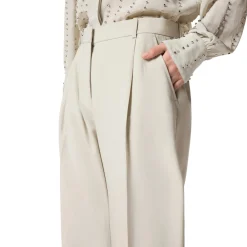Pantaloni fluidi con piega stirata