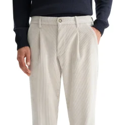 Pantaloni uomo regular-fit in velluto fluido a coste