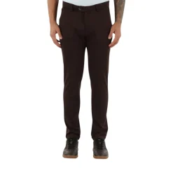 Pantaloni uomo slim-fit da completo in punto milano