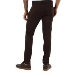 Pantaloni uomo slim-fit da completo in punto milano