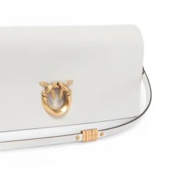 Pochette a tracolla media Love Bag Click Soft Horizontal in pelle