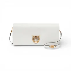 Pochette a tracolla media Love Bag Click Soft Horizontal in pelle