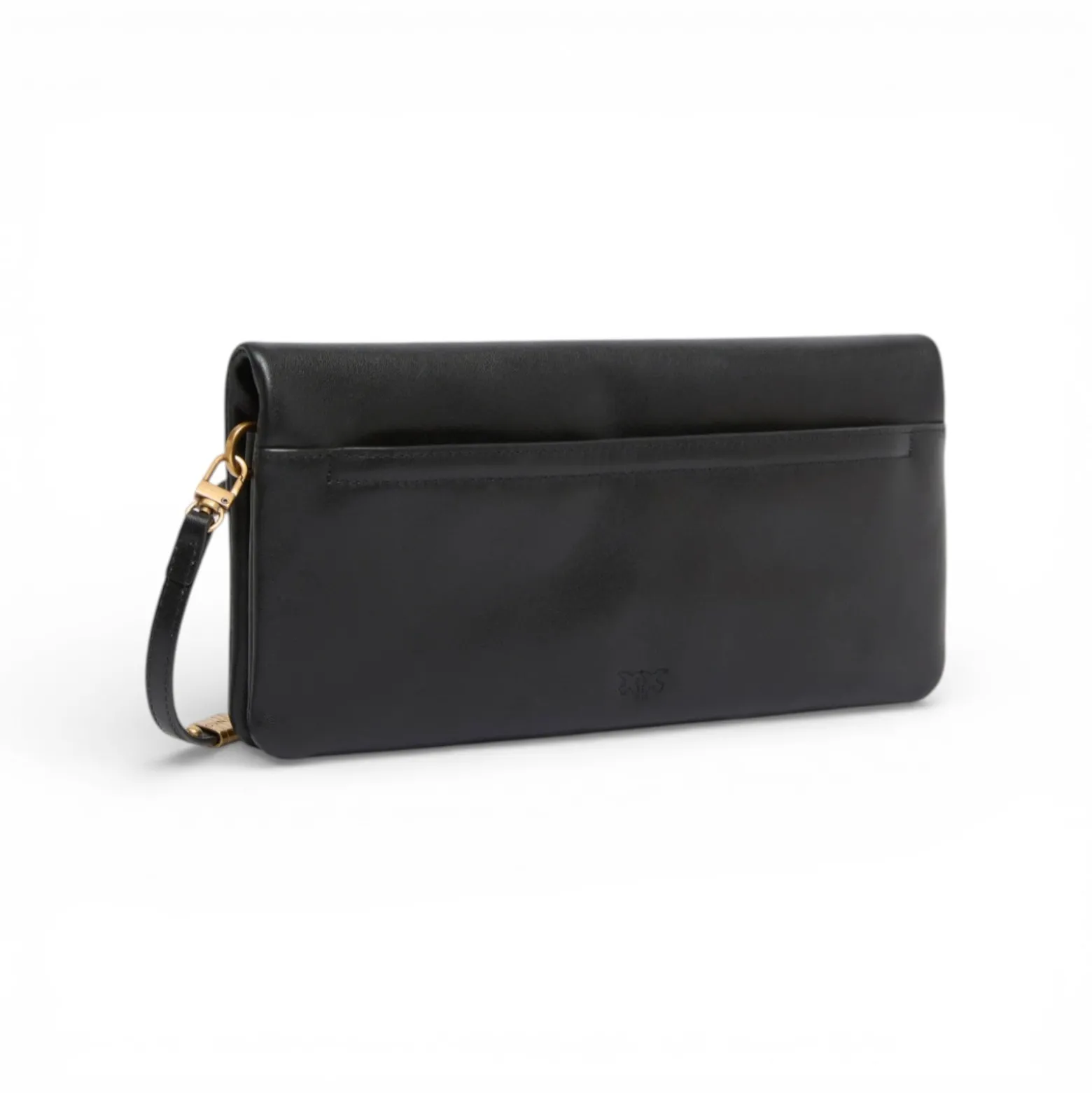 Pochette a tracolla media Love Bag Click Soft Horizontal in pelle