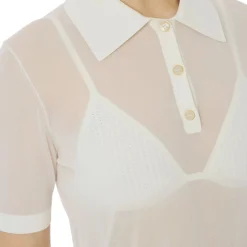 Polo donna in nylon con reggiseno