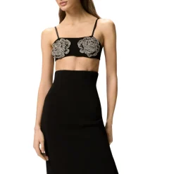 Reggiseno donna con rose gioiello ricamate