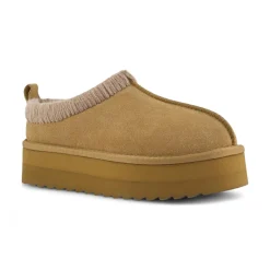 Sabot donna platform con cuciture maxi