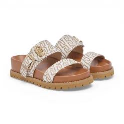 Sandali donna con monogram all over