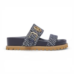 Sandali donna con monogram all over