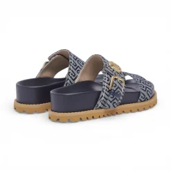 Sandali donna con monogram all over