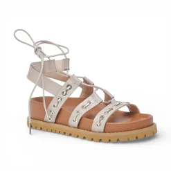 Sandali donna stringati